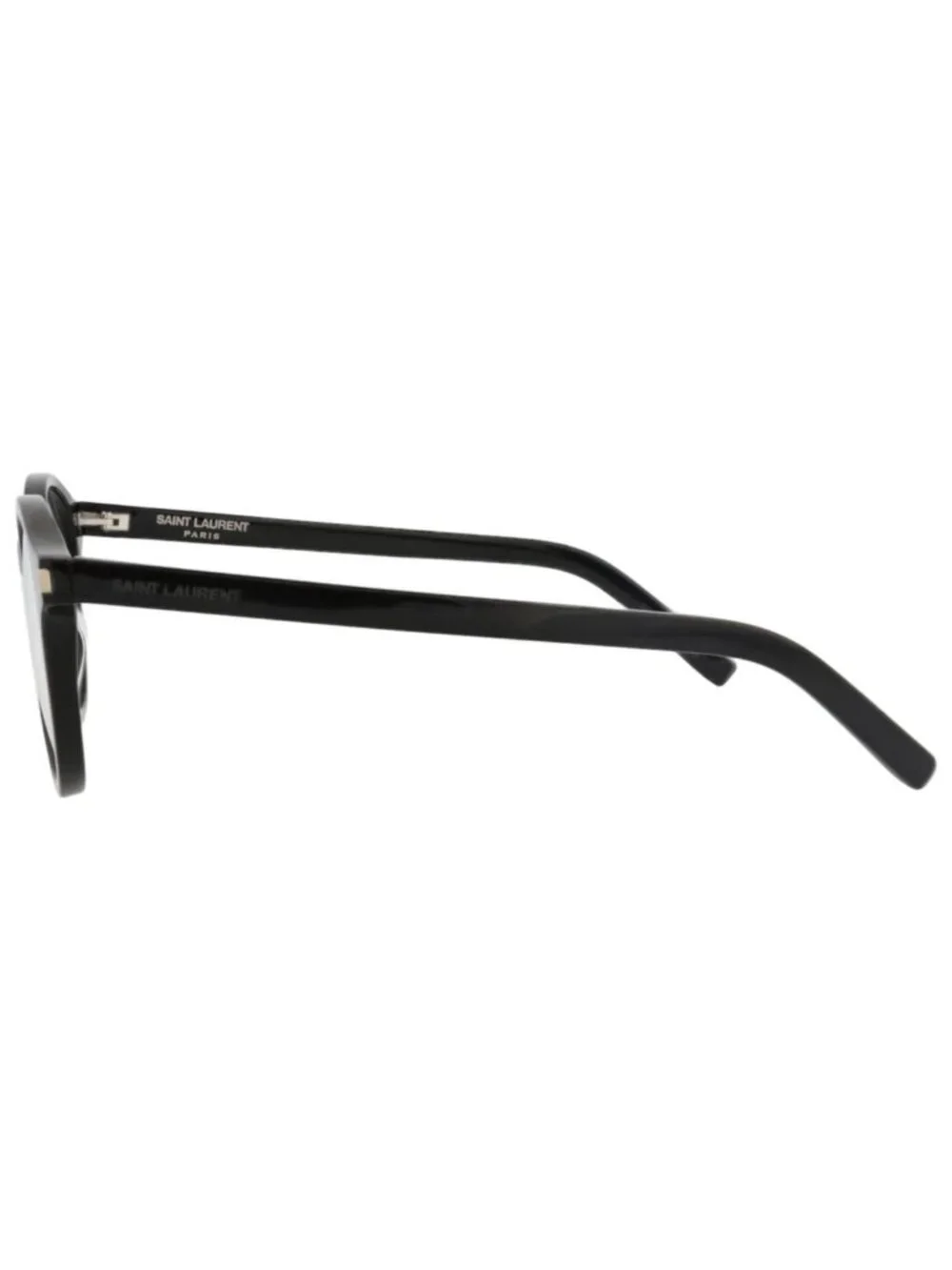 New Saint Laurent Women's Eyeglasses Round Oval Acetate Frame Unisex Black Black